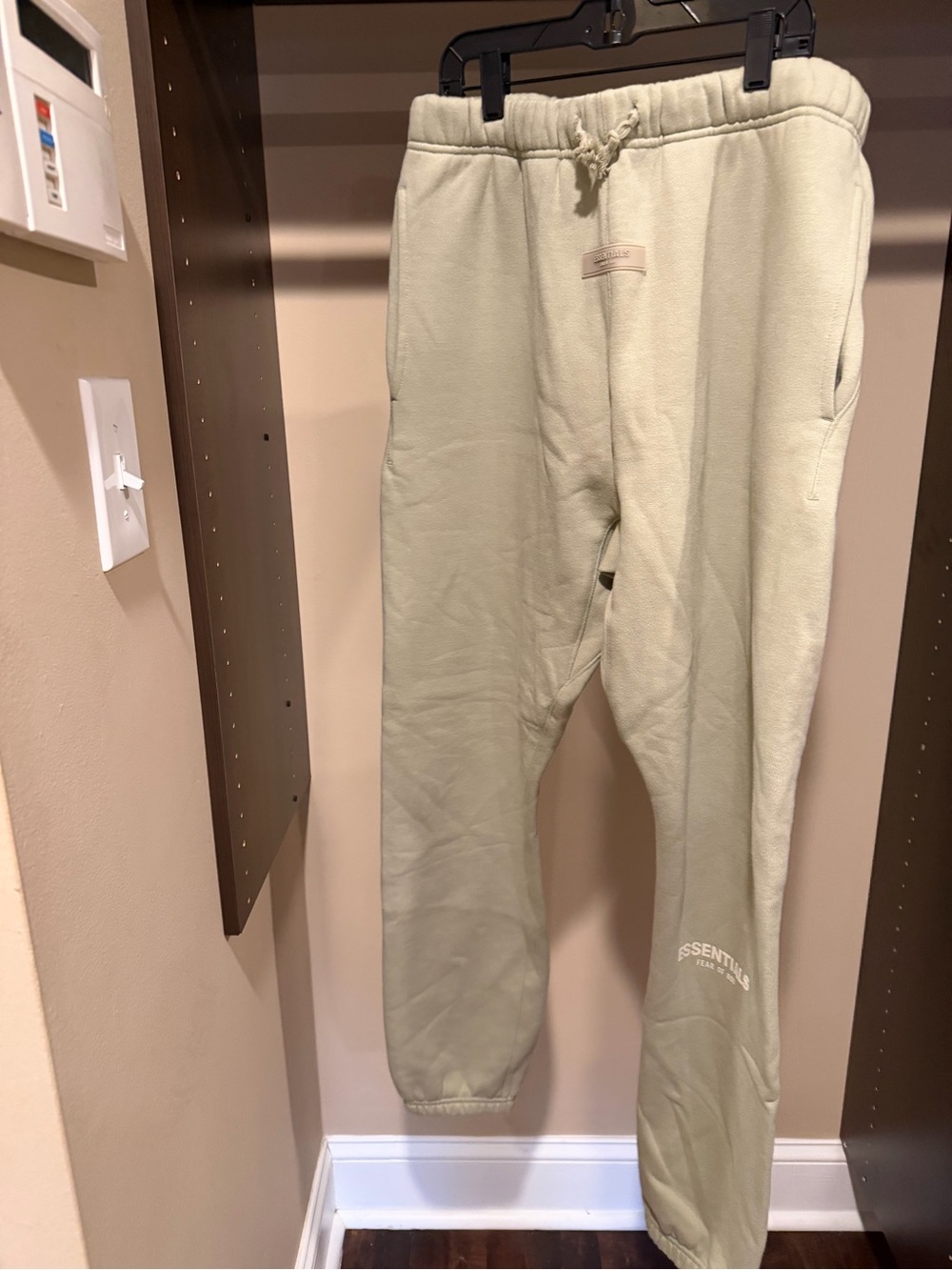 Essentials Men's Joggers in Light Sage Green